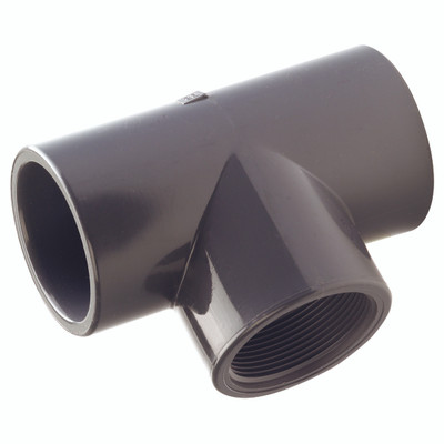 1.1/2" BSPP BRANCH TEE X 1.1/2" ID - 1" BSP Parallel Female x 1" Nominal Bore, UPVC Imperial Pipe System, Tee, Working Temperature 0Ã‚Â°C to +60Ã‚Â°C, Maximum Working Pressure 15 bar, ComerAll images used are for illustrative purposes only