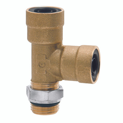 C TRUCK MALE RUN TEE 10MM X M22X1.5 - M10 x 1 Metric Male x 6mm Outside Diameter, Pneumatic Air Brake C-Truck 9000 Series Push-in Metric Tube Fitting, Stud Run Tee, Brass, Nitrile Seal, Working Temperature -50Ã‚Â°C to +100Ã‚Â°C, Maximum Working Pressure 1