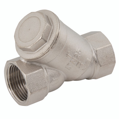 3/8" BSP FEM BRASS "Y" STRAINER PLATED - 1" BSP Parallel Female, Y Strainer, Nickle Plated Brass Working Temperature -20Â°C to +110Â°C, Maximum Working Pressure 20 bar, ITAPAll images used are for illustrative purposes only