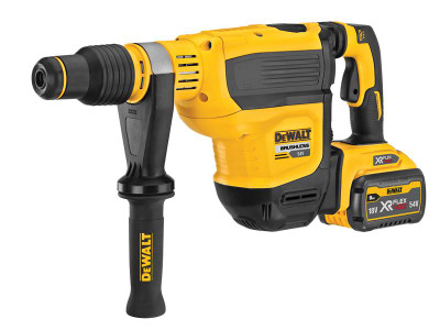 Dewalt DCH614X2 XR FlexVolt SDS Max Hammer Drill 54V 2 x 3.0Ah Li-ion - DEWALT DCH614 XR FlexVolt SDS Max Hammer Drill has a powerful brushless motor for improved run time and reduced maintenance