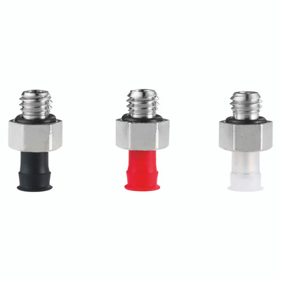 UNI STYLE CUP 4MM  CONDUCTIVE SILICONE - 4mm Suction Area Diameter, IRHD of 60, Vmeca Suction Cup, VU Series, Nitrile Universal Suction Cup, Black, Working Temperature -20°C to +110°C, VmecaAll images used are for illustrative purposes only UNI STYLE CUP 4MM  CONDUCTIVE SILICONE - 4mm Suction Area Diameter, IRHD of 60, Vmeca Suction Cup, VU Series, Nitrile Universal Suction Cup, Black, Working Temperature -20°C to +110°C, VmecaAll images used are for illustrative purposes only