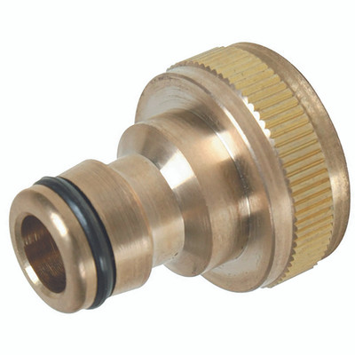 BRASS TAP CONNECTOR - 3/4" Quick Connect, Spray Gun Accessory, Tap Connector, Solid Brass, HiprhoAll images used are for illustrative purposes only