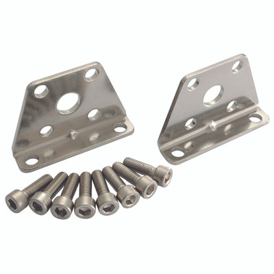 FOOT MTG PAIR FOR 100MMØ COMP CYL - Pneumatic Cylinder Accessory, Foot, LB (pair), Compact Mounting, to Suit KSS 100mm Nominal Bore Cylinder and >15 Stroke Lengths, Steel, KelmAll images used are for illustrative purposes only