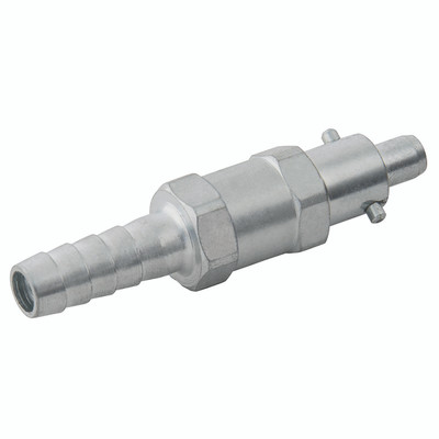 3/8" HOS TAIL PLUG TWIST-AIR FIXED - Pneumatic Quick Release, Non Valved, Plug, Non-swivel, Hose Tail, Series Twist-Air, to Suit 6mm (1/4") Hose Inside Diameter, Zinc Plated Mild Steel, Working Temperature -15Ãƒâ€šÃ‚Â°C to +80Ãƒâ€šÃ‚Â°C, Maximum Working P