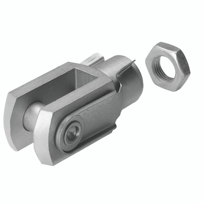 SG-M12X1.5 ROD CLEVIS - Rod Clevis Sg-M4 With Hexagonal Nut, For Swivelling Cylinder Mounting (Piston Rod Side) As Per Din Iso 8140