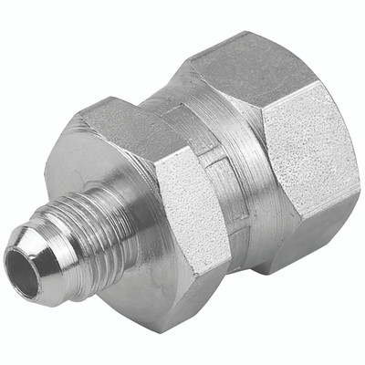 7/8" JIC x 3/4" BSPP M/F SWIV ADAP - 7/16" JIC Male x 1/8" BSP Parallel Female, Hydraulic Adaptor Steel, 37° Cone x Swivel Female 60° Cone, Zinc Plated Mild Steel, Maximum Working Pressure 310 bar, Burnett & HillmanAll images used are for illustr 7/8" JIC x 3/4" BSPP M/F SWIV ADAP - 7/16" JIC Male x 1/8" BSP Parallel Female, Hydraulic Adaptor Steel, 37° Cone x Swivel Female 60° Cone, Zinc Plated Mild Steel, Maximum Working Pressure 310 bar, Burnett & HillmanAll images used are for illustr