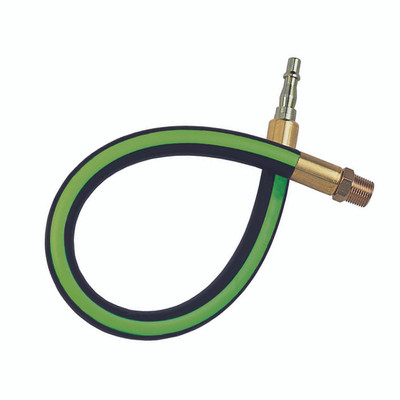 SERIES 19 LEADER HOSE 3/8x1/2 - 1/4" BSP Taper Male Leader Hoses Series 19KA, Standard, Parker Rectus, Pneumatic Quick Release, Non Valved, Rubber, Parker RectusAll images used are for illustrative purposes only