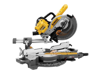 Dewalt DCS727N XR FlexVolt Slide Mitre Saw 250mm 54V Bare Unit - The DEWALT DCS727 XR FlexVolt Slide Mitre Saw features a cam action mitre lock function that allows the user to quickly adjust the angle between 0-50&deg; left and 0-60&deg; right