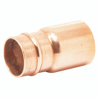 35X22MM EXT/INT SOLDER REDUCING COUPLER - 22mm Outside Diameter x 15mm Outside Diameter, Plumbing Solder Ring Coupling, Tube Reducing Straight Connector, Copper, BS EN 1254 Part 1 Standard, Working Temperature -40Â°C to +110Â°C, FT ProAll images used a
