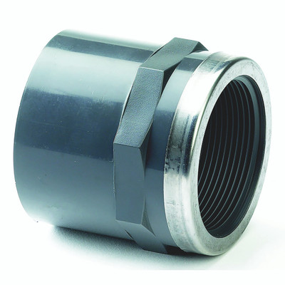 UPVC PLN/THRD SKT  REINFORCED 1" - 1/2" Tube NB, 1/2" Thread, Fitting and Tubes, Equal Plain x Threaded Female,  Adaptor, ITMAll images used are for illustrative purposes only UPVC PLN/THRD SKT  REINFORCED 1" - 1/2" Tube NB, 1/2" Thread, Fitting and Tubes, Equal Plain x Threaded Female,  Adaptor, ITMAll images used are for illustrative purposes only