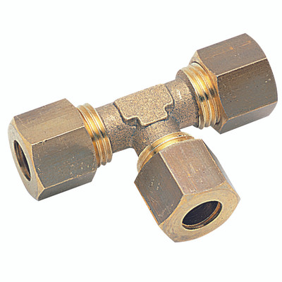 08MM OD EQUAL BRASS TEE - 14mm Outside Diameter, Metric Brass Compression Fitting, Equal, Tee Connector, AignepAll images used are for illustrative purposes only 08MM OD EQUAL BRASS TEE - 14mm Outside Diameter, Metric Brass Compression Fitting, Equal, Tee Connector, AignepAll images used are for illustrative purposes only