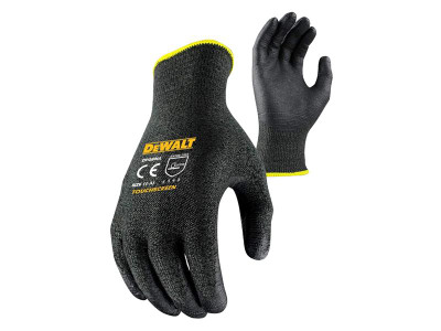 Dewalt DPG800L Touchscreen Cut Gloves - The DEWALT DPG800L Touchscreen Cut Gloves have touchscreen capabilities in all fingers