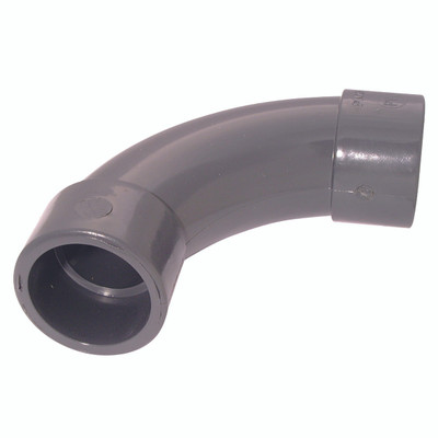 1/2"   ID SOLVENT BEND 90 S/R UPVC DGREY - 1 1/2"   ID SOLVENT BEND 90 S/R UPVC DGREY - 1