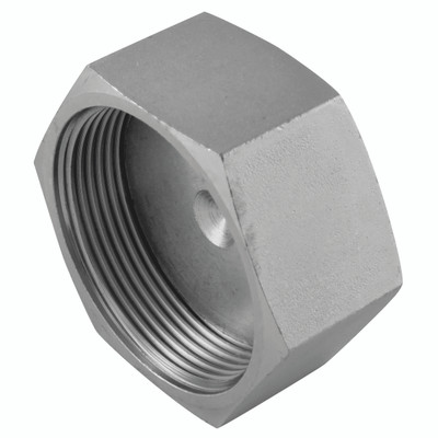 13/16" ORFS FEMALE STEEL CAP - 9/16" ORFS Female, Hydraulic Adaptor Steel, Blanking Cap, Zinc Plated Mild Steel, Maximum Working Pressure 289 bar, Burnett & HillmanAll images used are for illustrative purposes only