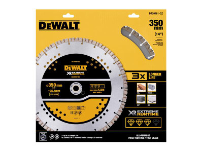 Dewalt ELITE SERIES™ All Purpose Diamond Wheel 355 x 25.4mm - The DEWALT ELITE SERIES&trade; All Purpose Diamond Wheel has been designed to provide durability and cut efficiently through hard materials