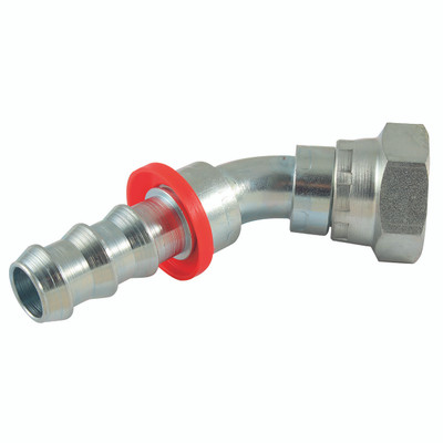 3/4" BSP 45° ELBOW X3/4" PUSH STYLE HT - 1/4" BSP Parallel Female x Hose Tail, 45° Elbow, To Suit Hose Inside Diameter 1/4", Steel, FT ProAll images used are for illustrative purposes only 3/4" BSP 45° ELBOW X3/4" PUSH STYLE HT - 1/4" BSP Parallel Female x Hose Tail, 45° Elbow, To Suit Hose Inside Diameter 1/4", Steel, FT ProAll images used are for illustrative purposes only