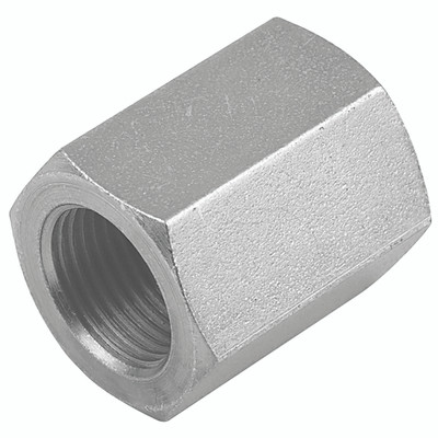 5/8" BSPP EQUAL FIXED F/F HEX SOCKET - 1/8" BSP Parallel Female x 1/8" BSP Parallel Female, Hydraulic Adaptor Steel, Fixed Female x BSP Parallel Fixed Female, Hexagon Socket, Zinc Plated Mild Steel, Maximum Working Pressure 350 bar, Burnett & HillmanAl 5/8" BSPP EQUAL FIXED F/F HEX SOCKET - 1/8" BSP Parallel Female x 1/8" BSP Parallel Female, Hydraulic Adaptor Steel, Fixed Female x BSP Parallel Fixed Female, Hexagon Socket, Zinc Plated Mild Steel, Maximum Working Pressure 350 bar, Burnett & HillmanAl