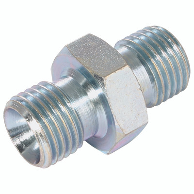 1/4" BSP X 3/8" BSP MALE MALE RESTRICTOR - 1/4" BSP Parallel Male x 1/4" BSP Parallel Male, Hydraulic Adaptor Steel, 60° Cone with Restrictor Blank Only, Zinc Plated Mild Steel, Maximum Working Pressure 350 bar, Burnett & HillmanAll images used are 1/4" BSP X 3/8" BSP MALE MALE RESTRICTOR - 1/4" BSP Parallel Male x 1/4" BSP Parallel Male, Hydraulic Adaptor Steel, 60° Cone with Restrictor Blank Only, Zinc Plated Mild Steel, Maximum Working Pressure 350 bar, Burnett & HillmanAll images used are