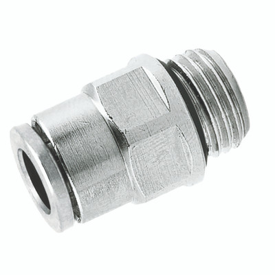 8MM OD X 1/4" BSPP MALE STRAIGHT ADAP - M5 Metric Male x 4mm Outside Diameter, Stud, Nickel Plated Brass, Working Temperature -20°C to +80°C, Maximum Working Pressure 18 bar, NorgrenAll images used are for illustrative purposes only 8MM OD X 1/4" BSPP MALE STRAIGHT ADAP - M5 Metric Male x 4mm Outside Diameter, Stud, Nickel Plated Brass, Working Temperature -20°C to +80°C, Maximum Working Pressure 18 bar, NorgrenAll images used are for illustrative purposes only