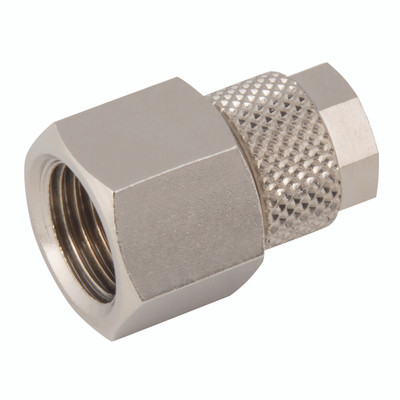 06/04MM  OD X 3/8" BSPP FEM STUD - 1/2" BSP Parallel Female, Pneumatic Quick-fit Push-on Fitting, Stud, to Fit 10/8 Tube, Nickel Plated Brass, Working Temperature -18Ã‚Â°C to +70Ã‚Â°C, Maximum Working Pressure 15 bar, KelmAll images used are for illust
