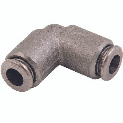 FOOD GRADE ELBOW 10MM - 4mm Outside Diameter, 90Ã‚Â° Equal Elbow, Brass Nickel Plated, Working Temperature -20Ã‚Â° C to +150Ã‚Â°C, Working Pressure -0