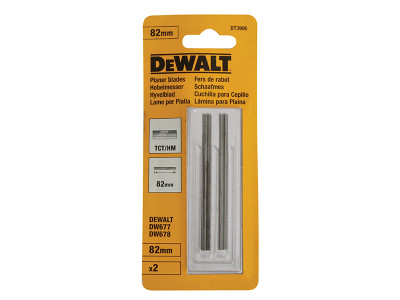 Dewalt DT3906 TCT Reversible Planer Blades 82mm (Pack 2) - The DEWALT DT3901 TCT Reversible Planer Blades with tungsten carbide tips Dewalt DT3906 TCT Reversible Planer Blades 82mm (Pack 2) - The DEWALT DT3901 TCT Reversible Planer Blades with tungsten carbide tips