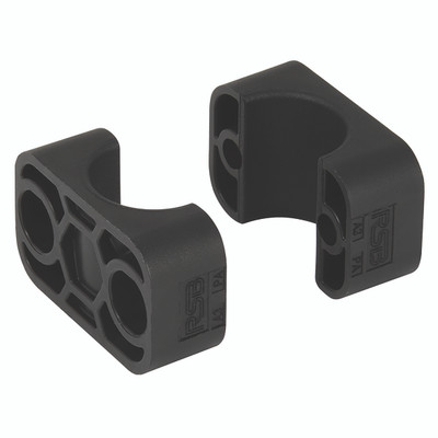 28.0MM OD POLYAMIDE 1-TUBE SMOOTH GROUP4 - 6mm Outside Diameter, Hydraulic Tube Clamp, Series A Light Duty, Clamp Halves, Single Polyamide 6 Inside Smooth, Group 1, RSBAll images used are for illustrative purposes only