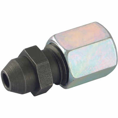 08MM OD WELDING COUPLING STEEL (L) - 10mm Outside Diameter, Hydraulic DIN 2353 Compression Fitting, Bosses, Light Duty, Welding Coupling, Chromium Plated Steel, Maximum Working Pressure 500 bar, Danfoss WaltechAll images used are for illustrative purpo