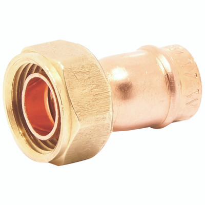 15MM X 1/2" FEM TAP SOLDER RING - 1/2" BSP Union Nut Female, 15mm Outside Diameter, Plumbing Solder Ring Coupling, Straight Tap Connector, Copper, BS EN 1254 Part 1 Standard, Working Temperature -40Â°C to +110Â°C, FT ProAll images used are for illustra
