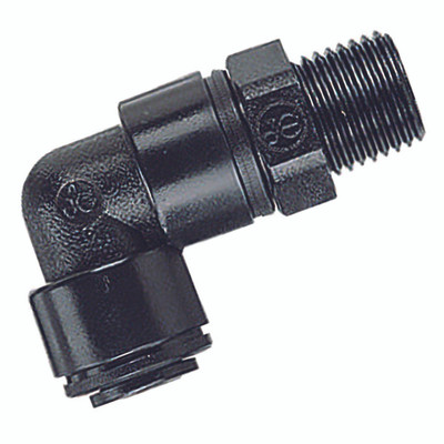 1/4" BSPT MALE SW ELBOW X 05MM OD TUBE - 1/8" BSP Taper Male x 4mm Outside Diameter, Metric Push-in Fitting, 90° Stud Swivel Elbow, Plastic, Working Temperature 0°C to +23°C, Maximum Working Pressure 16 bar, John GuestAll images used are for i 1/4" BSPT MALE SW ELBOW X 05MM OD TUBE - 1/8" BSP Taper Male x 4mm Outside Diameter, Metric Push-in Fitting, 90° Stud Swivel Elbow, Plastic, Working Temperature 0°C to +23°C, Maximum Working Pressure 16 bar, John GuestAll images used are for i