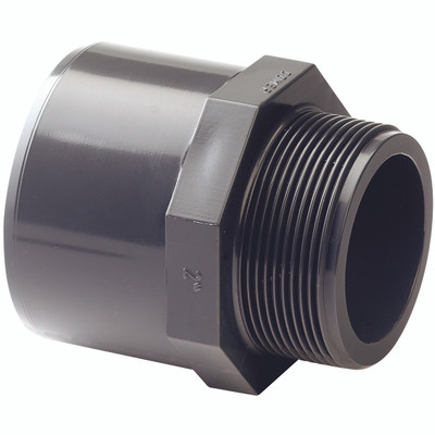 32MM X 40MM X 114" UPVC MALE BSP - 3" BSP Parallel Male x 110mm Inside Diameter x 125mm Outside Diameter, UPVC Metric Pipe System, Stud, Working Temperature +20Ã‚Â°C to +60Ã‚Â°C, Maximum Working Pressure 12 bar, ComerAll images used are for illustrativ