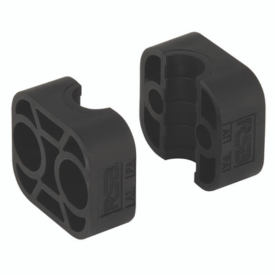 26.9MM OD POLYMIDE 1-TUBE HALVES SIZE A4 - 6mm Outside Diameter, Hydraulic Tube Clamp, Series A Light Duty, Clamp Halves, Single Polyamide 6 (Fire Retardant), Group 0, RSBAll images used are for illustrative purposes only 26.9MM OD POLYMIDE 1-TUBE HALVES SIZE A4 - 6mm Outside Diameter, Hydraulic Tube Clamp, Series A Light Duty, Clamp Halves, Single Polyamide 6 (Fire Retardant), Group 0, RSBAll images used are for illustrative purposes only