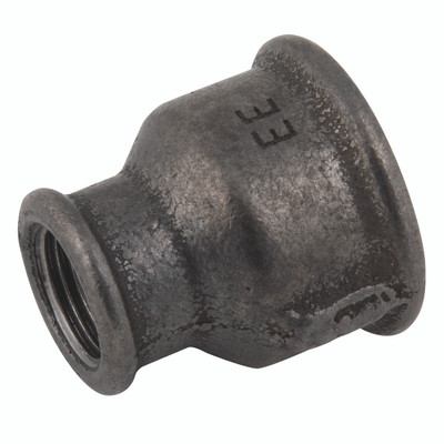 3/4"X1/2"    BSP REDUCING SOCKET BLACK - 1/2" BSP Parallel Female x 1/4" BSP Parallel Female, Malleable Iron Pipe Fitting, Black, Reducing Socket, Fig 3/4"X1/2"    BSP REDUCING SOCKET BLACK - 1/2" BSP Parallel Female x 1/4" BSP Parallel Female, Malleable Iron Pipe Fitting, Black, Reducing Socket, Fig