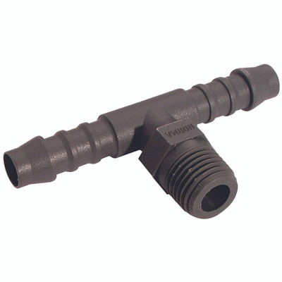 06MM ID HOSETAIL X 1/8" BSPT MALE TEE - 1/8" BSP Tapered Male, Industrial, Hose Connector, Stud Tee, To Suit Hose Inside Diameter 6mm, Plastic, NormaAll images used are for illustrative purposes only 06MM ID HOSETAIL X 1/8" BSPT MALE TEE - 1/8" BSP Tapered Male, Industrial, Hose Connector, Stud Tee, To Suit Hose Inside Diameter 6mm, Plastic, NormaAll images used are for illustrative purposes only