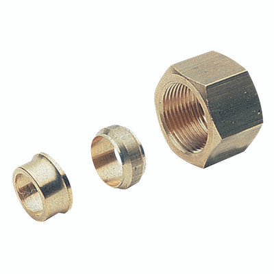 06MM X 08MM REDUCING BRASS KIT - 12mm Outside Diameter x 10mm Inside Diameter, Metric Brass Compression Fitting, Reducing, Straight Connector, AignepAll images used are for illustrative purposes only