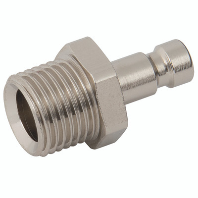 1/8" BSPP MALE PLUG BRASS NICKEL - 1/8" BSP Parallel Male Plug,& Metric Series 20KA, Standard, Parker Rectus, Pneumatic Quick Release, Non Valved, Brass Nickel Plated, Working Temperature -20°C to +100°C, Maximum Working Pressure 35 bar, Parker Rect 1/8" BSPP MALE PLUG BRASS NICKEL - 1/8" BSP Parallel Male Plug,& Metric Series 20KA, Standard, Parker Rectus, Pneumatic Quick Release, Non Valved, Brass Nickel Plated, Working Temperature -20°C to +100°C, Maximum Working Pressure 35 bar, Parker Rect
