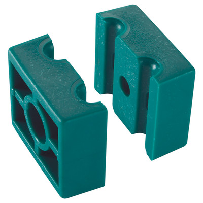22.0MM OD POLYPROP 2-TUBE HALVES GROUP3 - 6mm Outside Diameter, Hydraulic Tube Clamp, Series B Standard Duty, Clamp Halves, Double Polypropylene Inside Smooth, Group 1, RSBAll images used are for illustrative purposes only