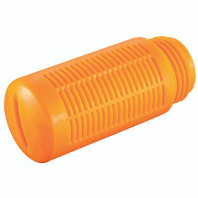 3/8" BSP MALE PLASTIC SILENCER - 1" BSP Parallel Male, Silencer, Plastic Granular, Plastic, Working Temperature 0Ã‚Â°C to +75Ã‚Â°C, Maximum Working Pressure 10 bar, KelmAll images used are for illustrative purposes only