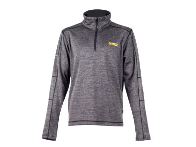 Dewalt Jonesborough 1/4in Zip Mid-Layer Fleece - XXL (52in) - The DEWALT Jonesborough 1/4in Zip Mid-Layer Fleece is made from stretch polyester with grid fleece backing