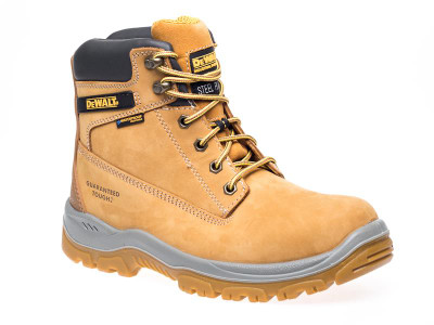 Dewalt Titanium S3 Safety Boots Wheat UK 8 EUR 42 - The DEWALT Titanium S3 Safety Boots with a 200 joule steel toecap and steel midsole for underfoot protection