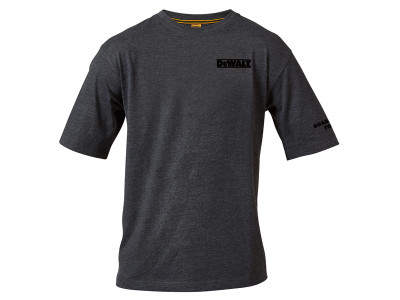 Dewalt Typhoon Charcoal Grey T-Shirt - XL (48in) - The DEWALT Typhoon T-Shirt has a ribbed crew neck and set in sleeve to ensure maximum comfort, whilst a twin needled hem and cuff ensure durability