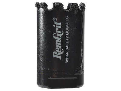 Disston G022 RemGrit Holesaw 35mm - The RemGrit&reg; Holesaw is a carbide grit edged holesaw designed to cut extremely hard or abrasive materials including ceramic tiles, laminates, MDF, marble,slate, glass fibre and virtually any material that does no