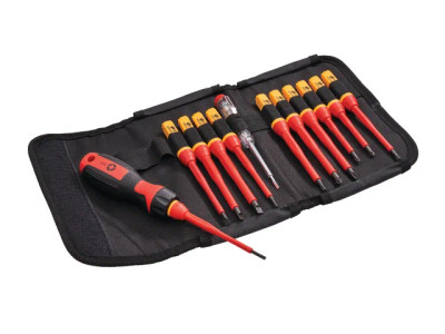 Faithfull 13 Piece Quick Change VDE Screwdriver Set - The New and Exclusive XMS 13 Piece Quick Change VDE Screwdriver Set, by Faithfull, offers a neat solution to the problem of both limited space and portability Faithfull 13 Piece Quick Change VDE Screwdriver Set - The New and Exclusive XMS 13 Piece Quick Change VDE Screwdriver Set, by Faithfull, offers a neat solution to the problem of both limited space and portability