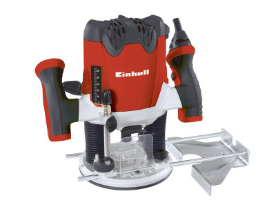 Einhell TE-RO 1255 E 1/4in Router 240V 1200W - The Einhell TE-RO 1255 E Router is a powerful tool tackling challenging routing jobs in solid wood, plywood and particleboard