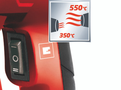 Einhell TH-HA 2000/1 Hot Air Gun 2000W 240V - The Einhell TH-HA 2000/1 Hot Air Gun is suitable for DIY enthusiasts on jobs involving the removal of old lacquer and paint, the fitting of plastic tubes, and much more besides