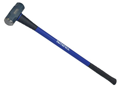 Faithfull Sledge Hammer Fibreglass Handle 4.54kg (10 lb) - Faithfull Sledge Hammer for general use, ideal for builders and contractors