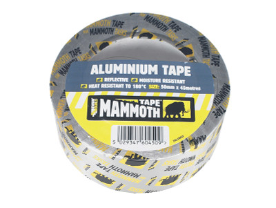 Everbuild Sika Aluminium Tape 100mm x 45m - The Everbuild Aluminium Tape is made from heat and light reflective Aluminium Foil