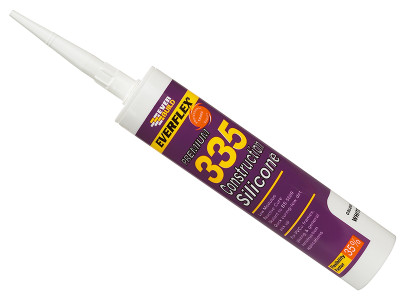 Everbuild Sika Everflex® 335 Construction Silicone Transparent 295ml