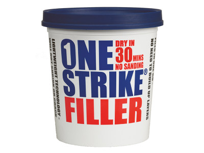 Everbuild Sika One Strike Filler 2.5 litre - Everbuild One Strike is a revolutionary ready-mixed lightweight filler for the preparation of numerous surfaces prior to painting or wallpapering