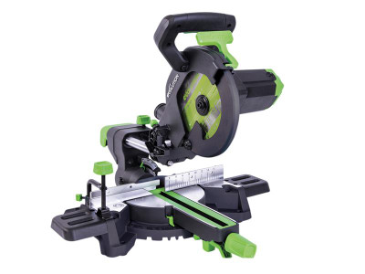 Evolution F210SMS TCT Multi-Material Sliding Mitre Saw 210mm 1200W 240V - The Evolution F210SMS Multi-Material Sliding Mitre Saw utilises patented Evolution multipurpose cutting technology and will cut mild steel, non-ferrous metals, wood, even wood wi